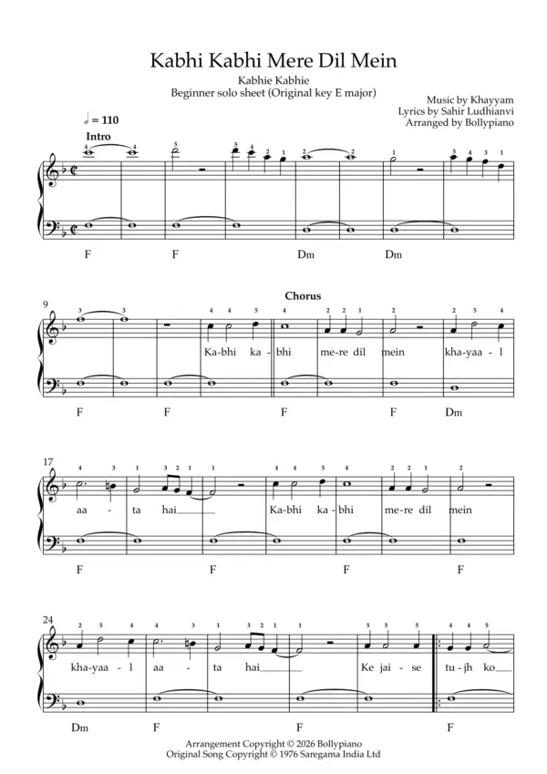 Kabhi Kabhi Mere Dil Mein
